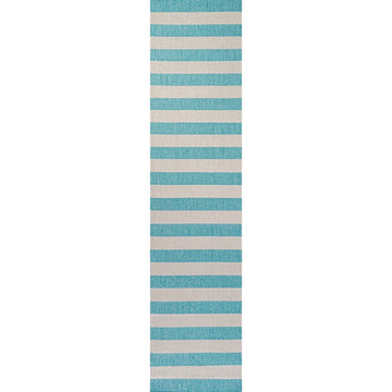 Negril Two-tone Wide Stripe Indoor/outdoor Area Rug
